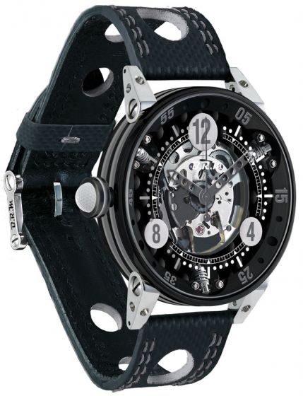 Luxury BRM GOLF BLACK SKELETON DIAL SILVER GF6-44-SA-N-SQ-AG watch Replica